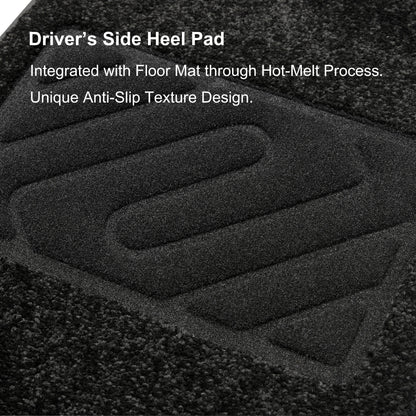 WENNEBIRD Superior Carpet Floor Mats for 2014-2020 BMW 4 Series Coupe / 4 Series Convertible - 3pc