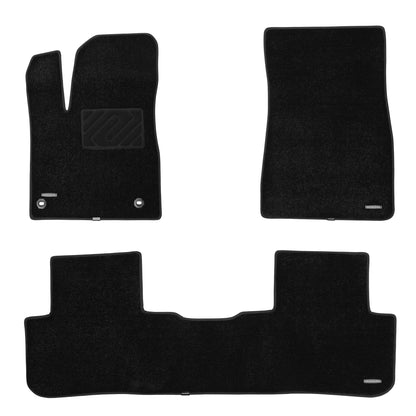 WENNEBIRD Superior Carpet Floor Mats for 2014-2019 Toyota Highlander 5 Seater FWD, Hybrid or AWD - 3pc