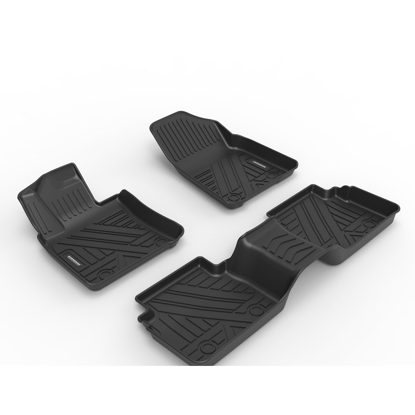 WENNEBIRD All Weather Floor Mats for 2018-2024 Toyota Camry Hybrid & AWD (Not Fit FWD) - 3pc