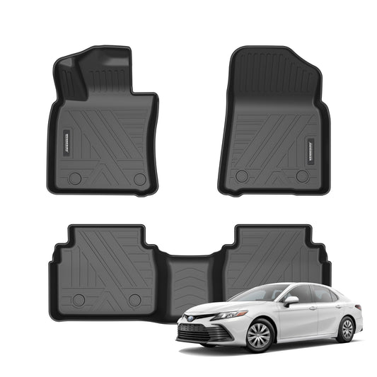 WENNEBIRD All Weather Floor Mats for 2018-2024 Toyota Camry FWD (Not Fit Hybrid & AWD) - 3pc