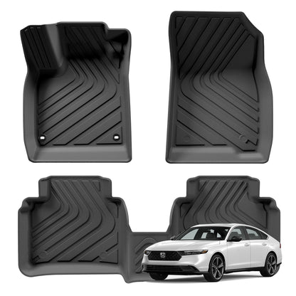 WENNEBIRD All Weather Floor Mats for 2023-2024 Honda Accord, Accord Hybrid - 3pc