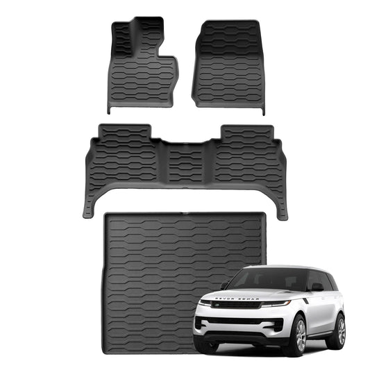 WENNEBIRD All Weather Floor Mats & Cargo Liner for 2023-2024 Land Rover Range Rover Sport - 4pc