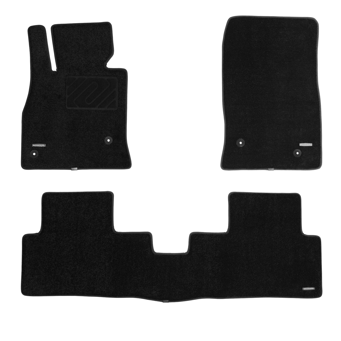 WENNEBIRD Superior Carpet Floor Mats for 2014-2018 Mazda 3, Mazda 3 Hatchback - 3pc