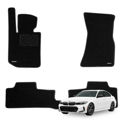 WENNEBIRD Superior Carpet Floor Mats for 2019-2024 BMW 3 Series / M3 - 3pc