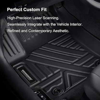 WENNEBIRD All Weather Floor Mats for 2019-2024 Cadillac XT4 - 3pc