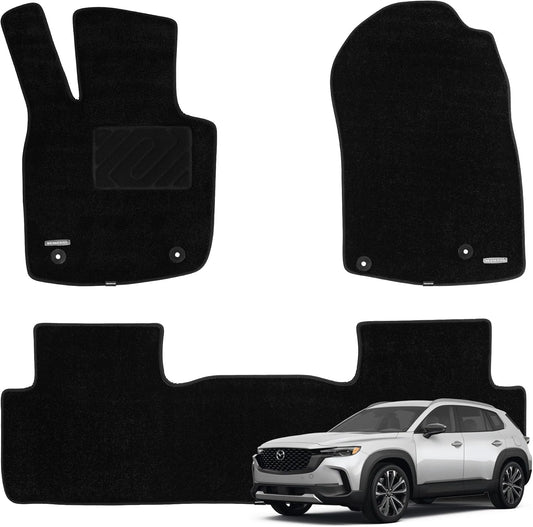 WENNEBIRD Superior Carpet Floor Mats for 2023-2024 Mazda CX-50 FWD, CX-50 AWD - 3pc