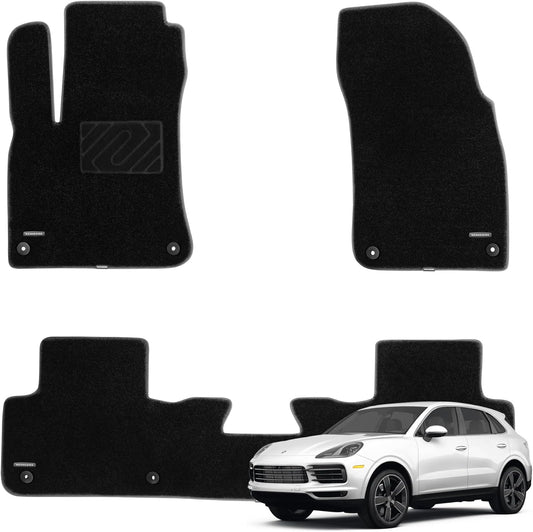 WENNEBIRD Superior Carpet Floor Mats for 2019-2024 Porsche Cayenne / Cayenne Coupe - 3pc