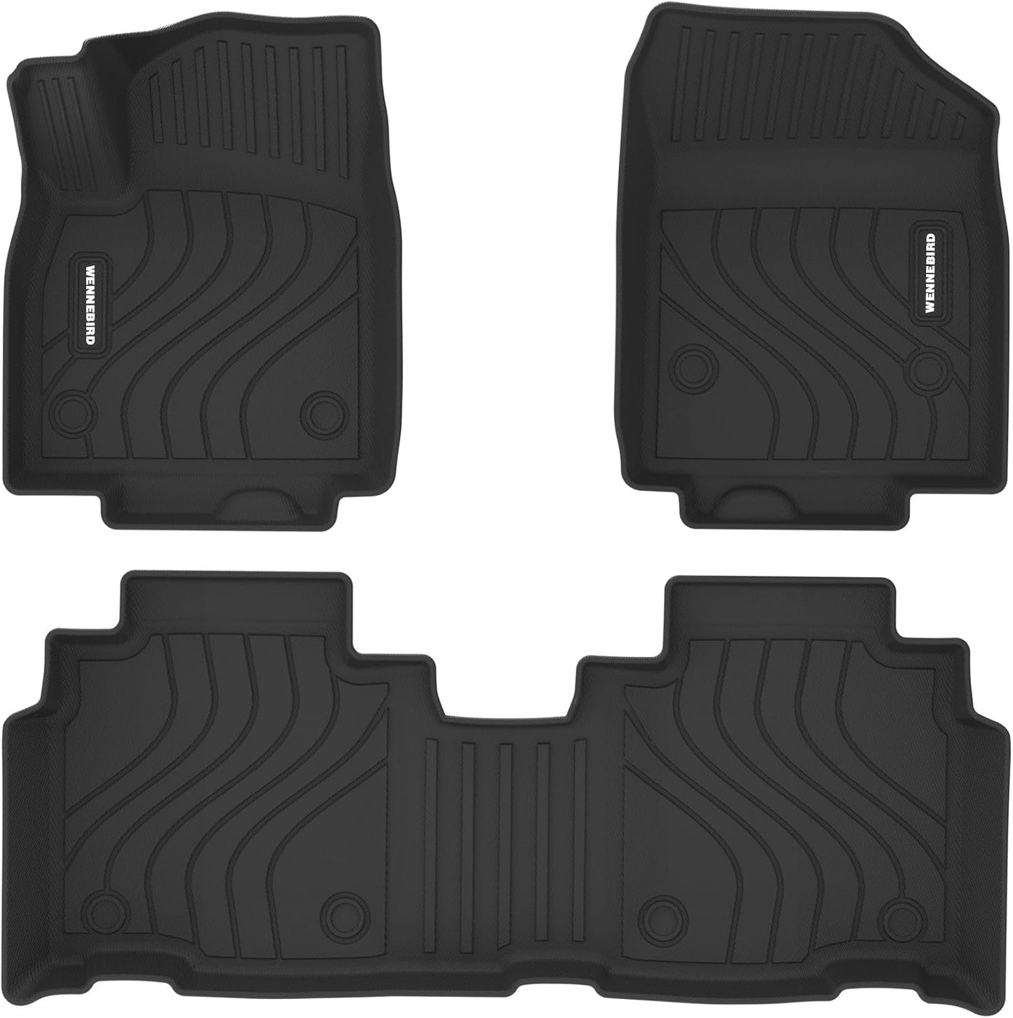 WENNEBIRD All Weather Floor Mats for 2023-2024 Cadillac LYRIQ - 3pc