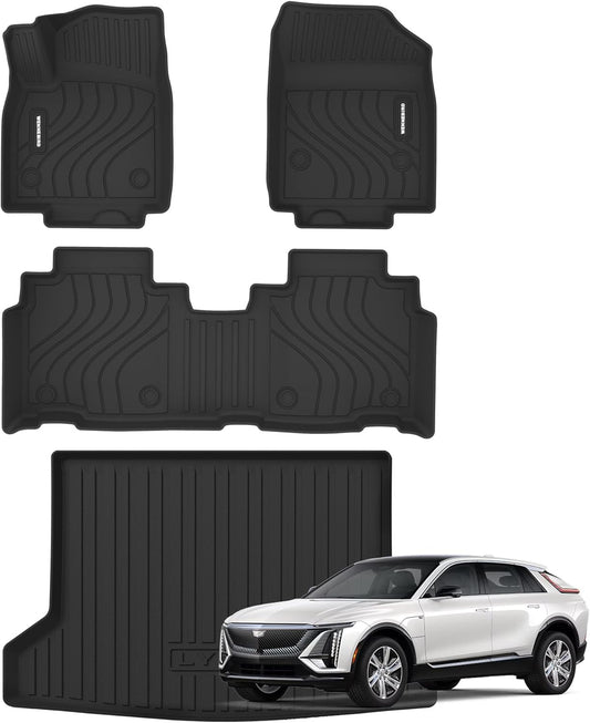 WENNEBIRD All Weather Floor Mats & Cargo Liner for 2023-2024 Cadillac LYRIQ - 4pc