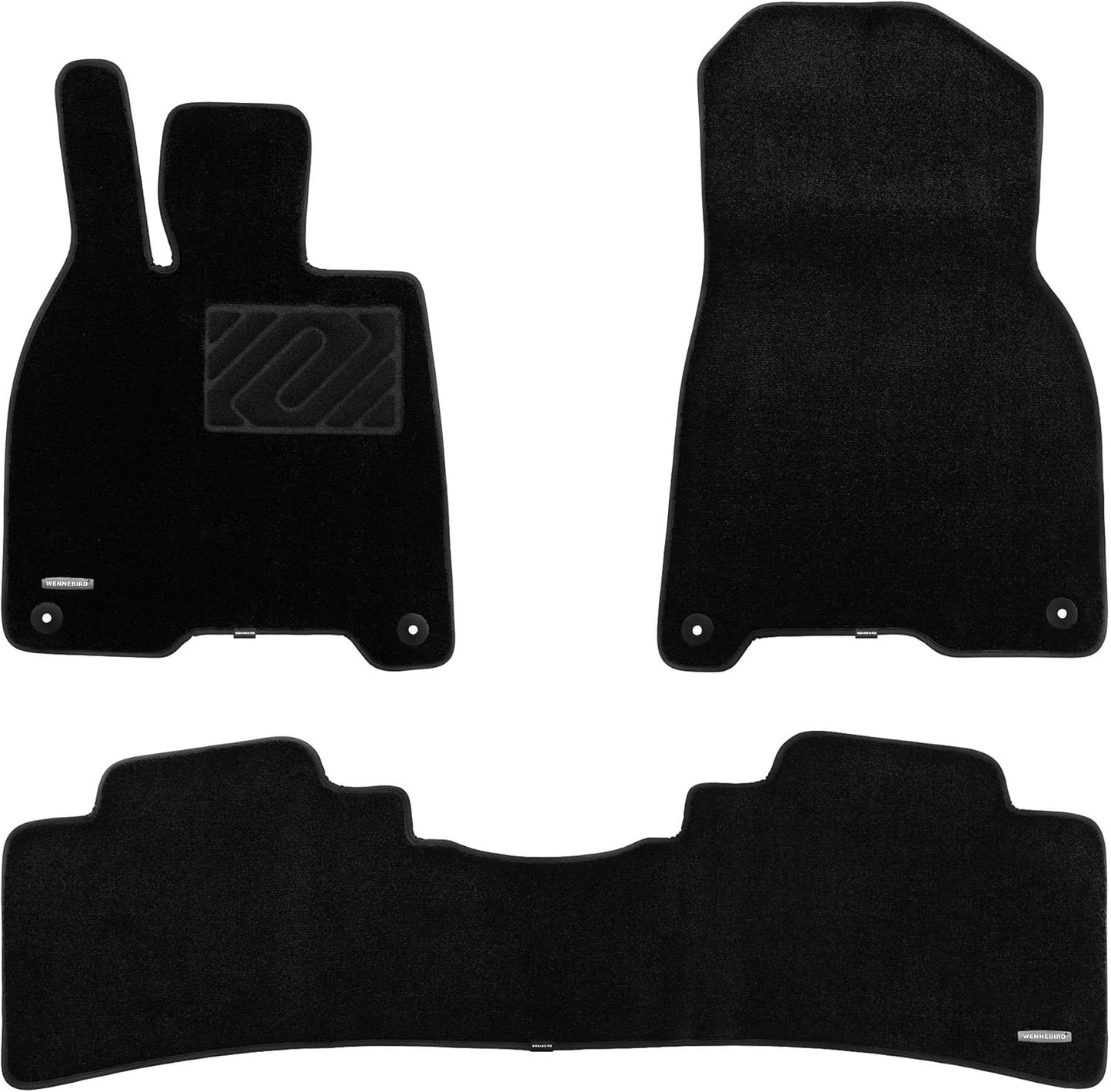 WENNEBIRD Superior Carpet Floor Mats for 2023-2024 Mercedes-Benz EQE Sedan - 3pc