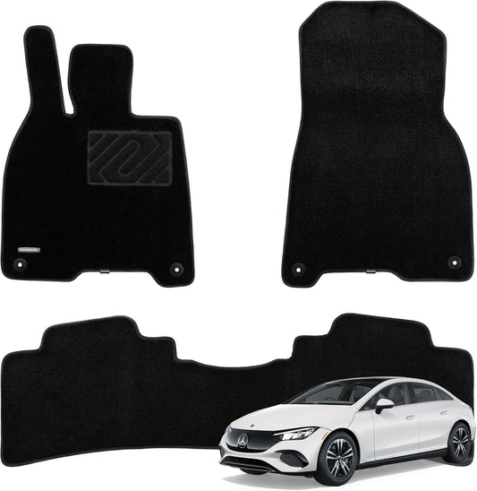 WENNEBIRD Superior Carpet Floor Mats for 2023-2024 Mercedes-Benz EQE Sedan - 3pc