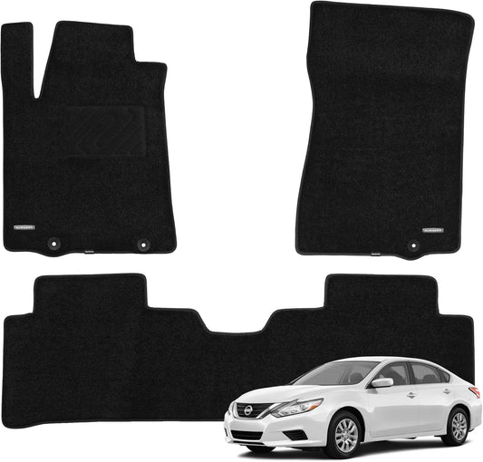 WENNEBIRD Superior Carpet Floor Mats for 2013-2018 Nissan Altima / 2016-2020 Nissan Maxima - 3pc