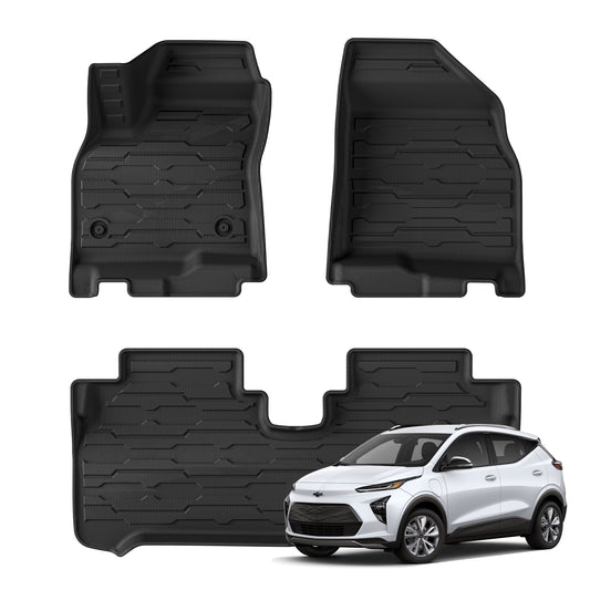 WENNEBIRD All Weather Floor Mats for 2023-2024 Chevrolet Bolt EUV - 3pc