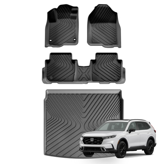 WENNEBIRD All Weather Floor Mats & Cargo Liner for 2023-2024 Honda CR-V, CR-V Hybrid - 3pc