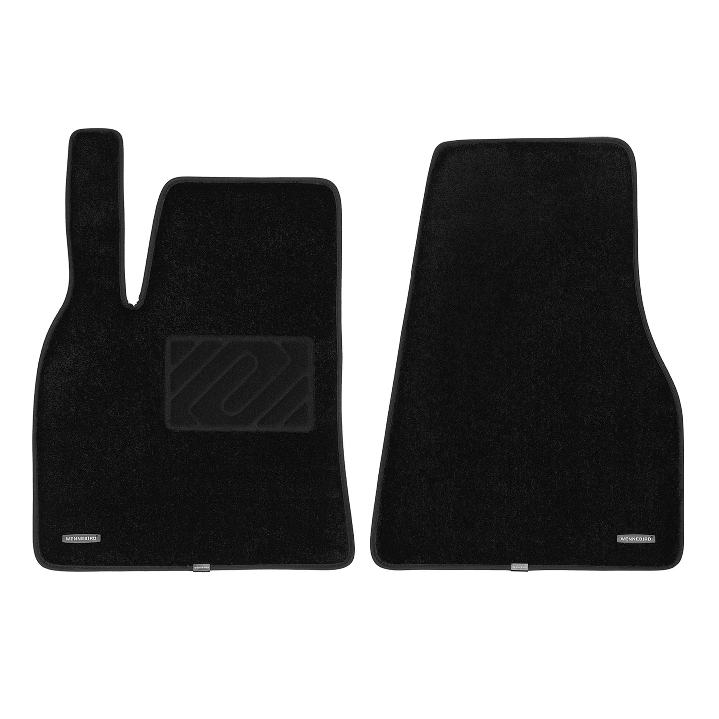 WENNEBIRD Superior Carpet Front Row Floor Mats for 2012-2020 Tesla Model S - 2pc