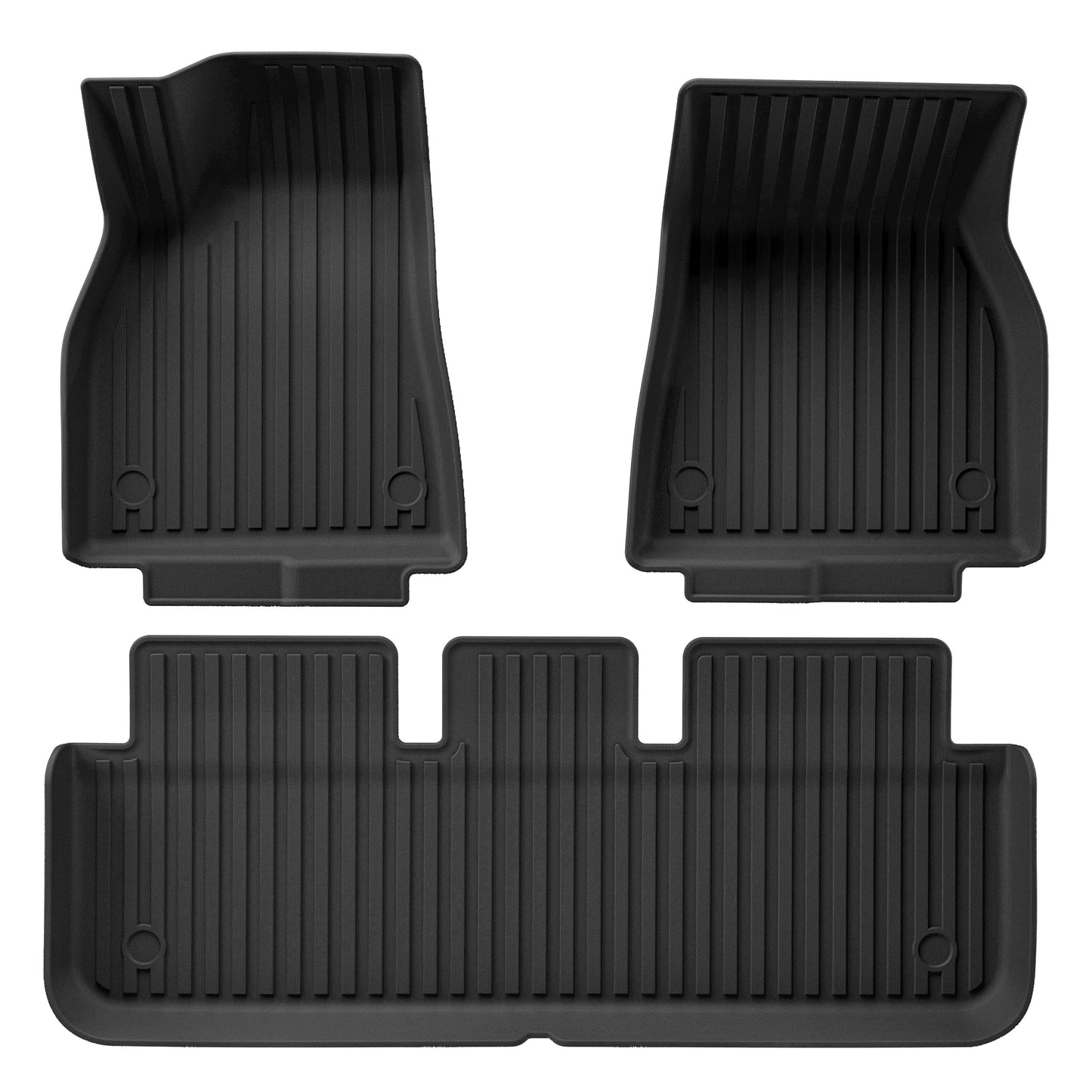 WENNEBIRD All Weather Floor Mats for 2021-2024 Tesla Model S - 3pc