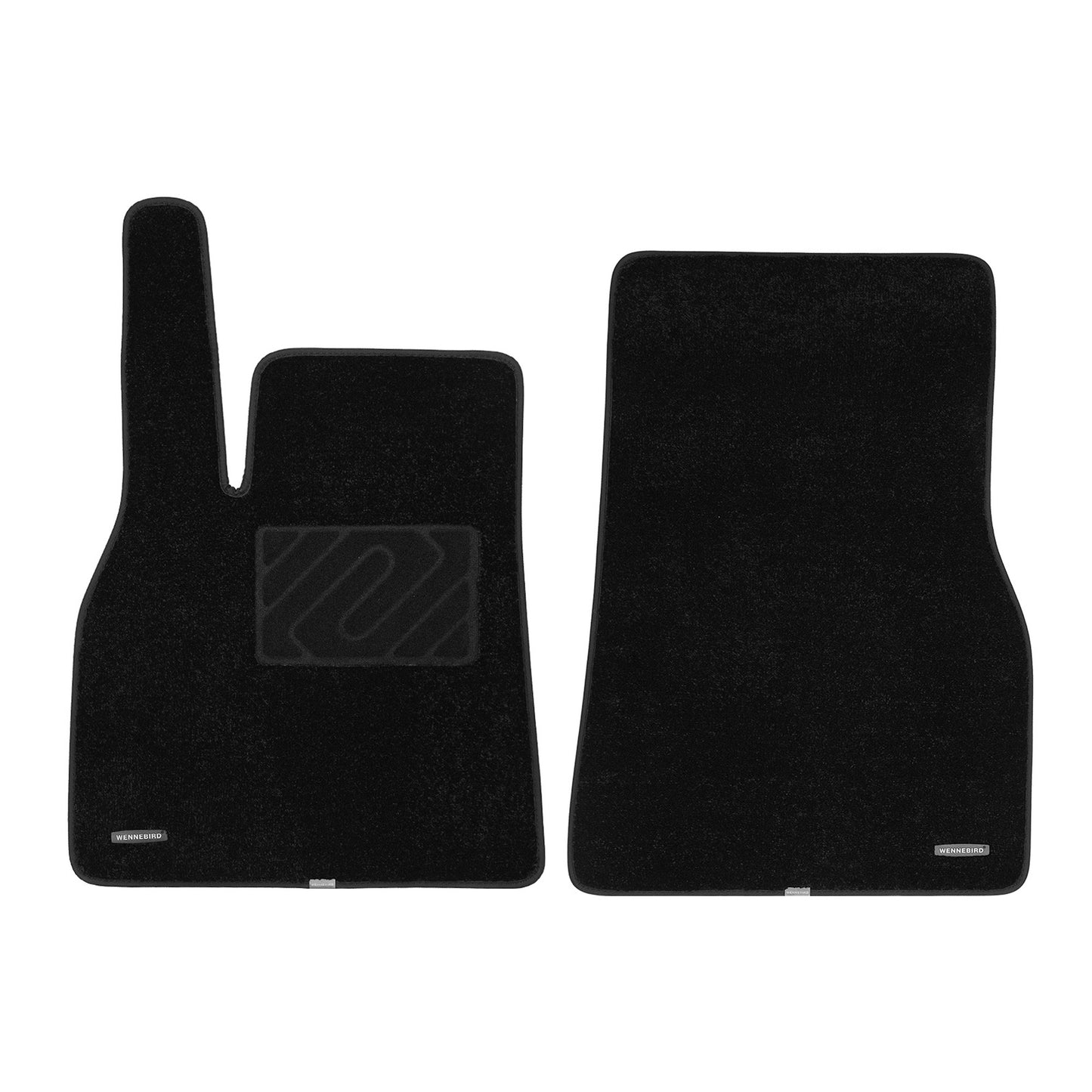 WENNEBIRD Superior Carpet Front Row Floor Mats for 2021-2024 Tesla Model S - 2pc