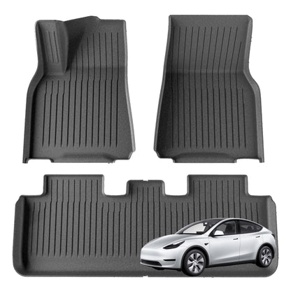 WENNEBIRD All Weather Floor Mats for 2020-2024 Tesla Model Y - 3pc