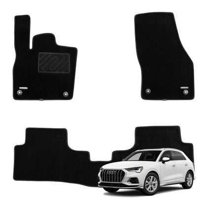 WENNEBIRD Superior Carpet Floor Mats for 2019-2024 Audi Q3 - 3pc