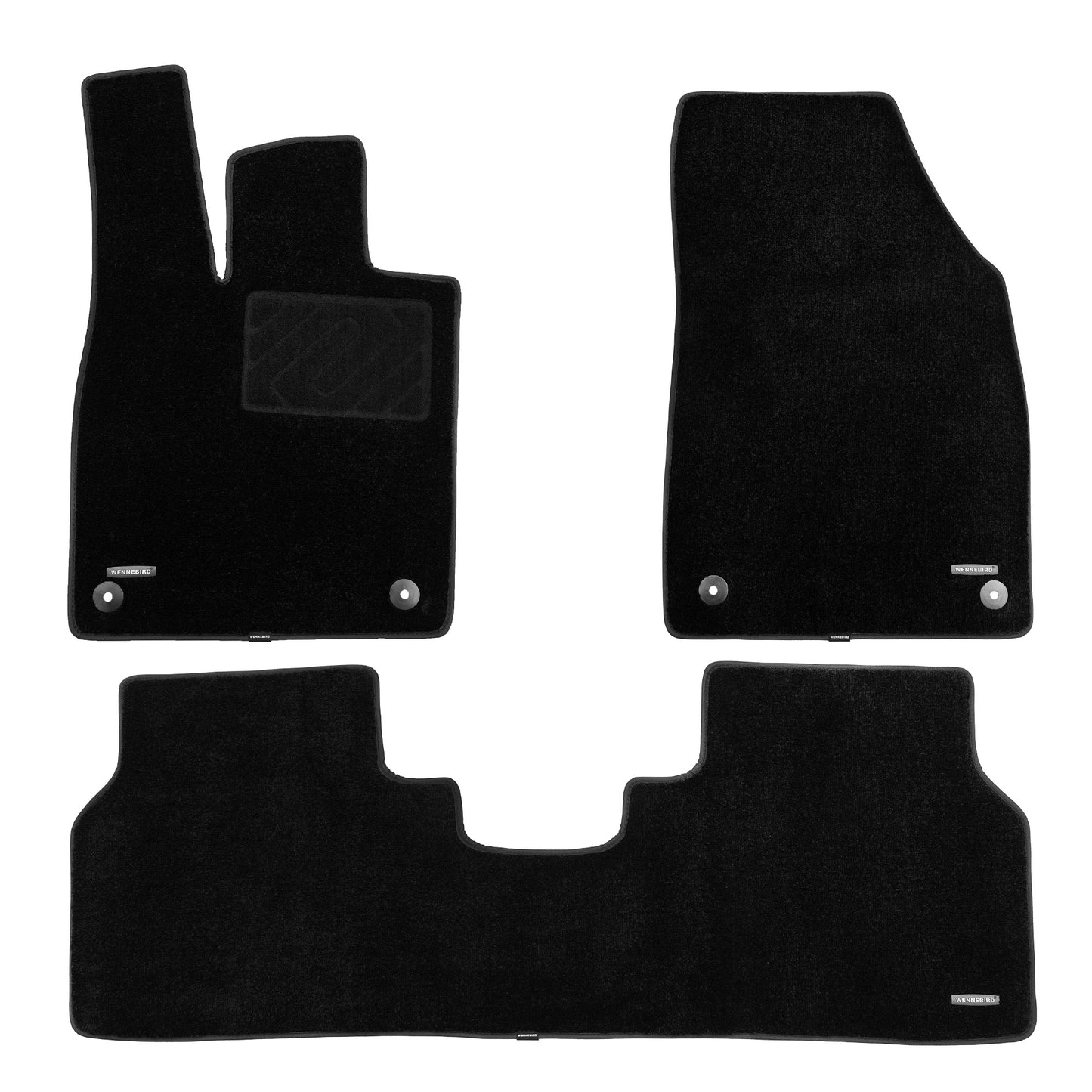 WENNEBIRD Superior Carpet Floor Mats for 2022-2024 Audi Q4 e-tron / Audi Q4 Sportback e-tron - 3pc