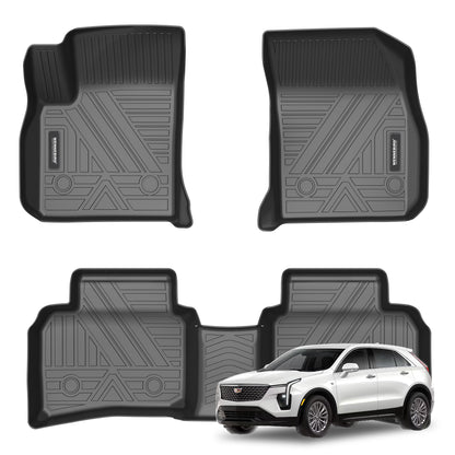 WENNEBIRD All Weather Floor Mats for 2019-2024 Cadillac XT4 - 3pc