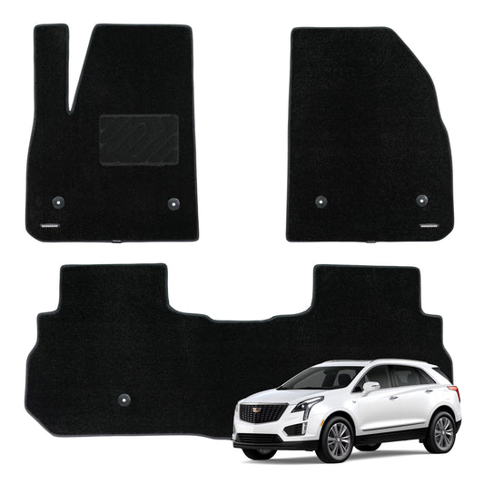 WENNEBIRD Superior Carpet Floor Mats for 2017-2024 Cadillac XT5 - 3pc