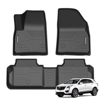 WENNEBIRD All Weather Floor Mats for 2016-2024 Cadillac XT5 - 3pc