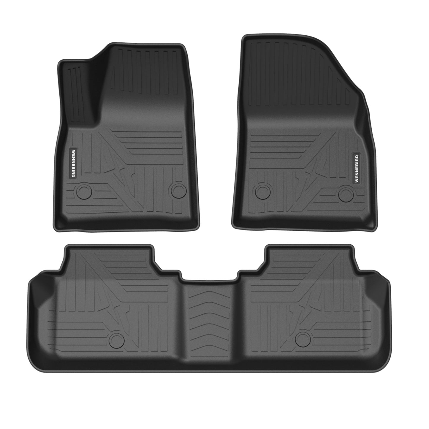 WENNEBIRD All Weather Floor Mats for 2016-2024 Cadillac XT5 - 3pc