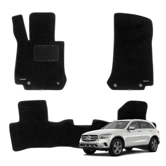 WENNEBIRD Superior Carpet Floor Mats for 2016-2022 Mercedes-Benz GLC SUV - 3pc