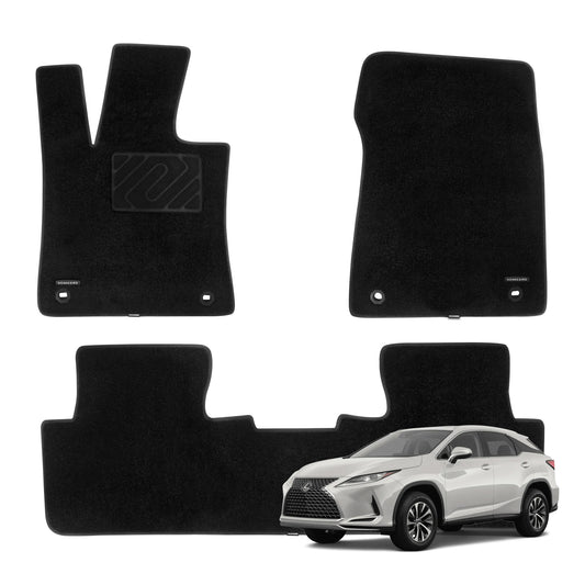 WENNEBIRD Superior Carpet Floor Mats for 2016-2022 Lexus RX350, RX 450h - 3pc