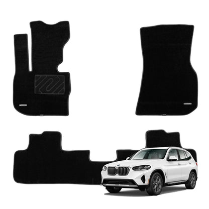 WENNEBIRD Superior Carpet Floor Mats for 2019-2024 BMW X3, X3M / 2019-2024 X4  - 3pc